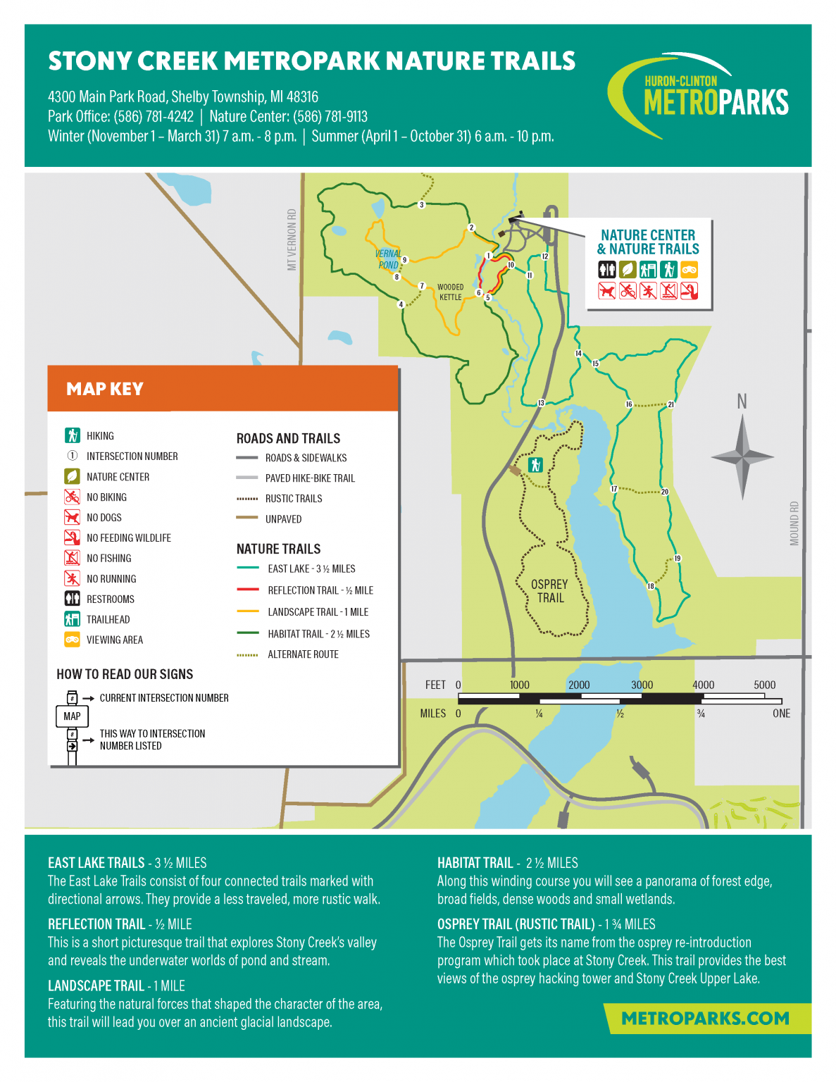 Stony Creek Metropark – Huron-Clinton Metroparks