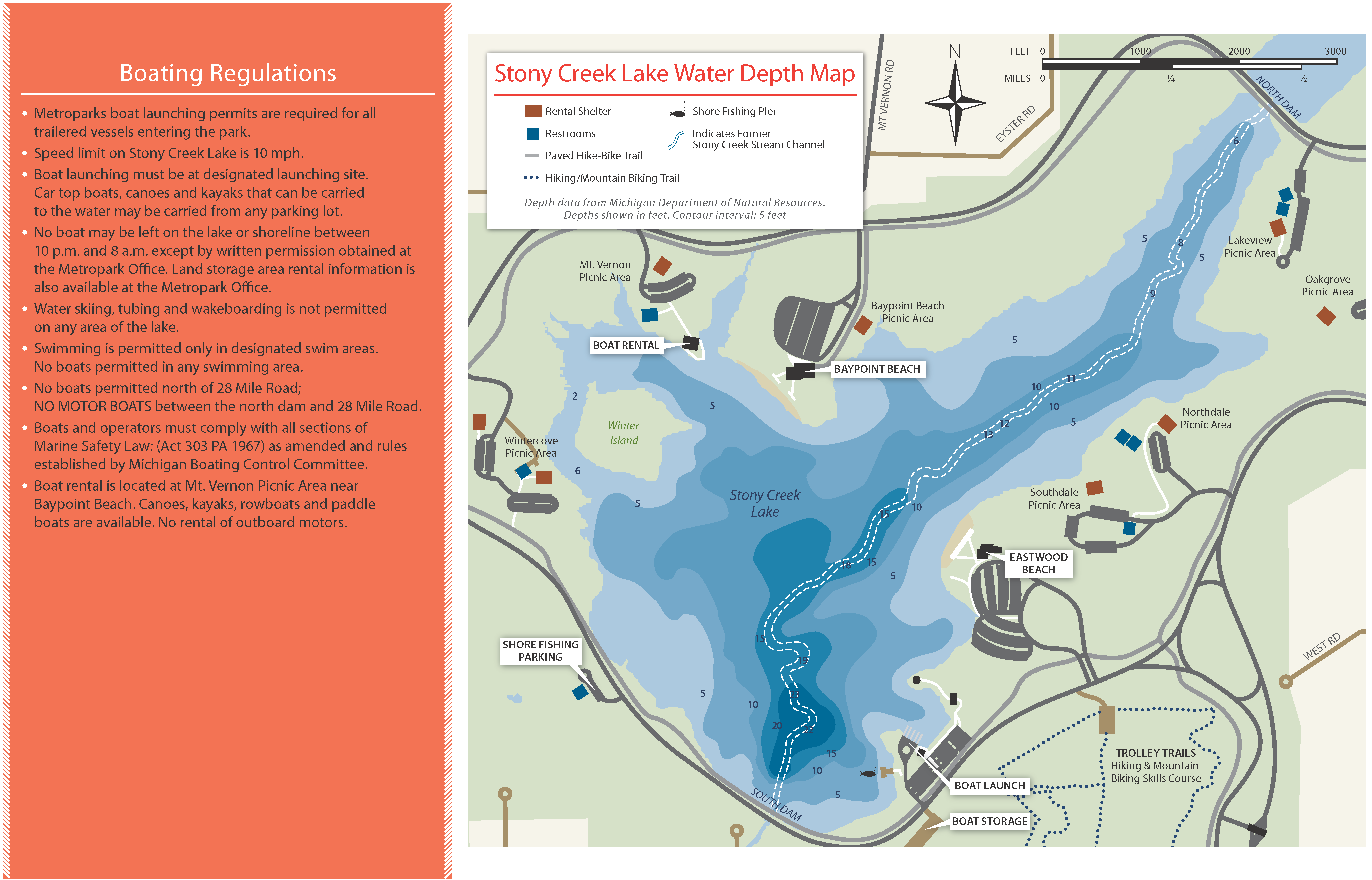 Stony Creek Metropark Map Stony Creek Metropark – Huron-Clinton Metroparks