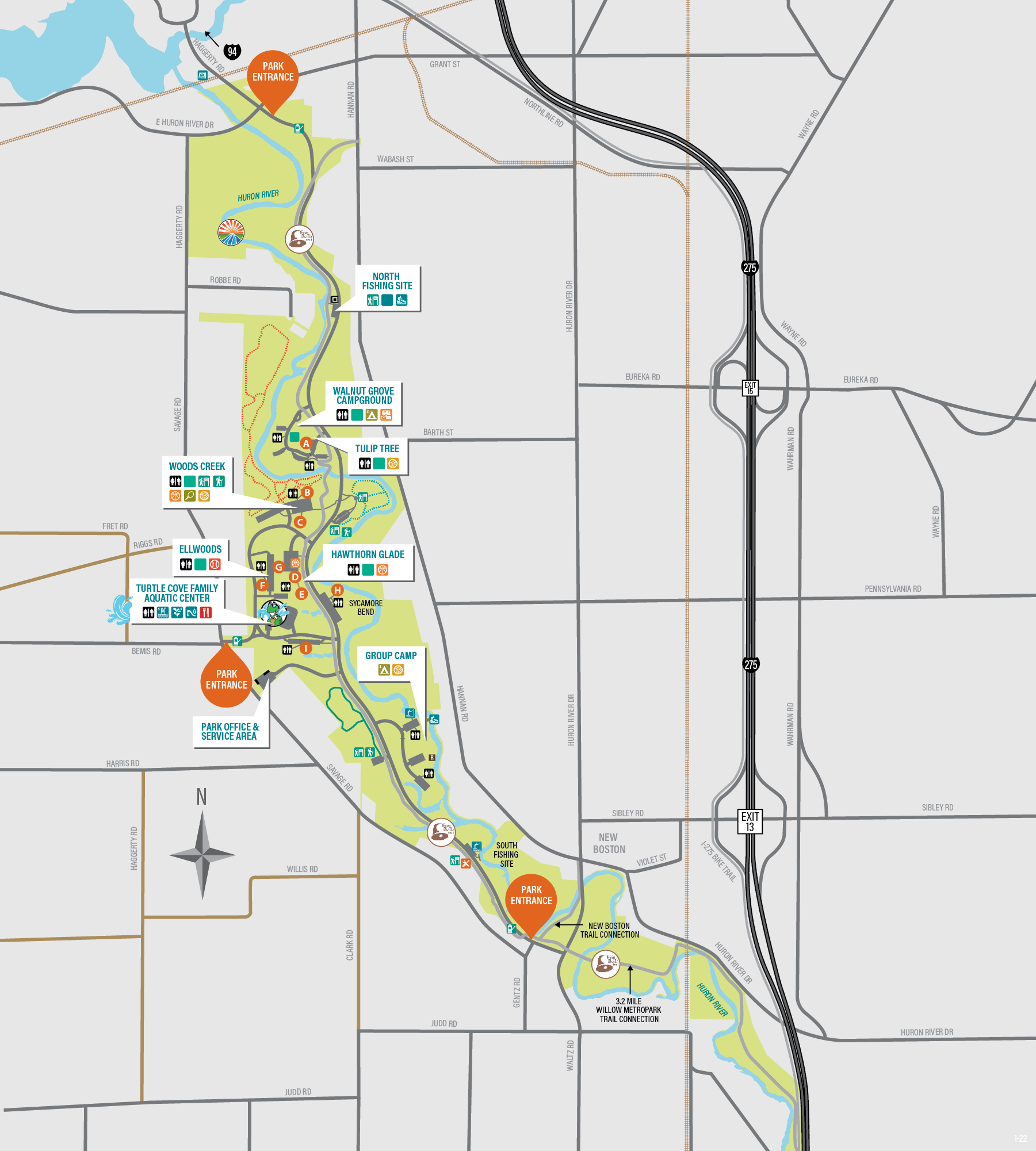 Lower Huron Metropark Map Lower Huron Metropark – Huron-Clinton Metroparks