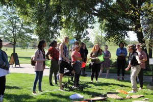 Macomb County Teachers learning outside