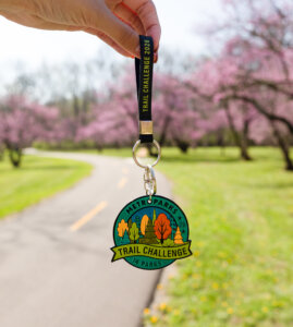 Metroparks Trail Challenge keychain incentive